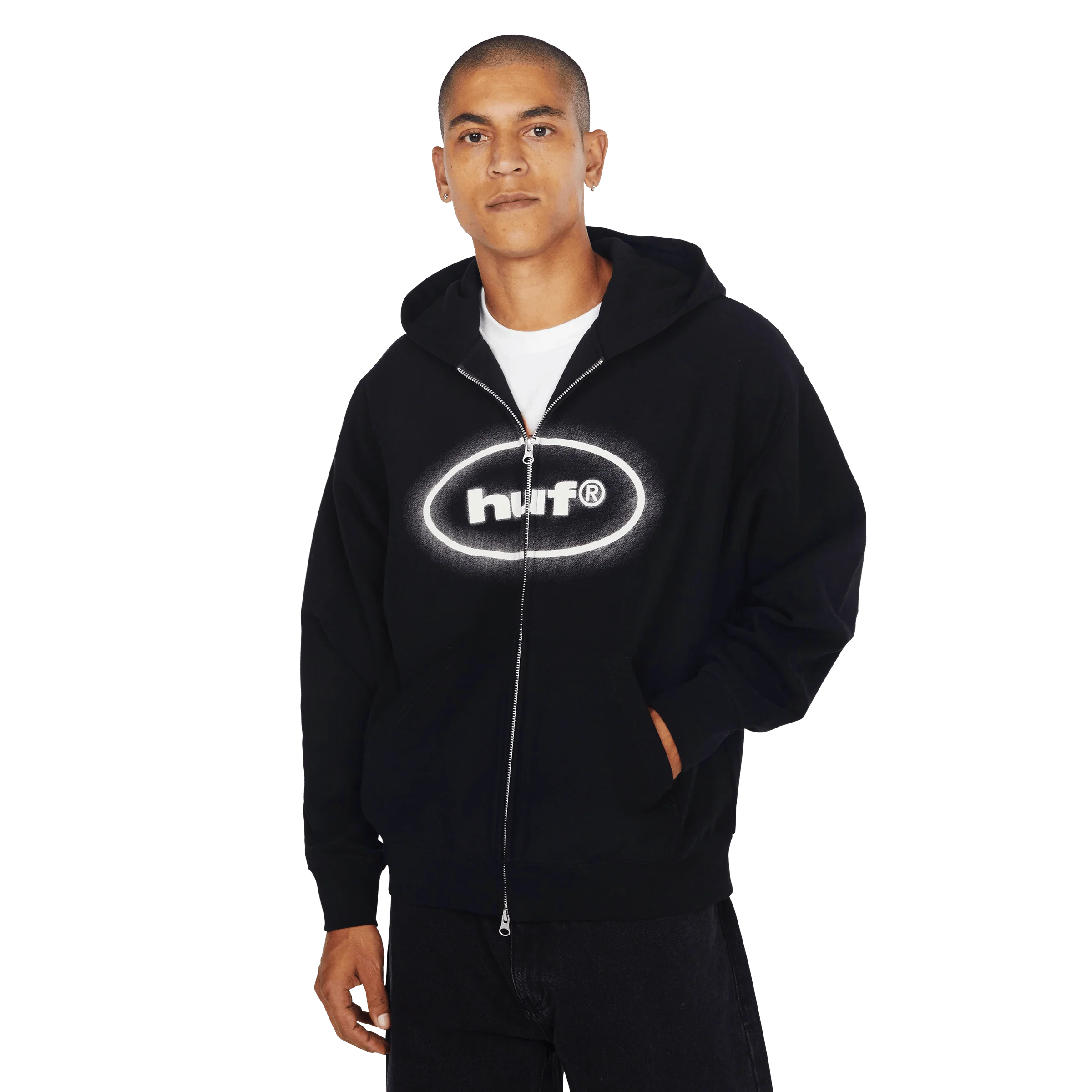 Disney | HUF Mickey Spray Full-Zip Hoodie - Image 7