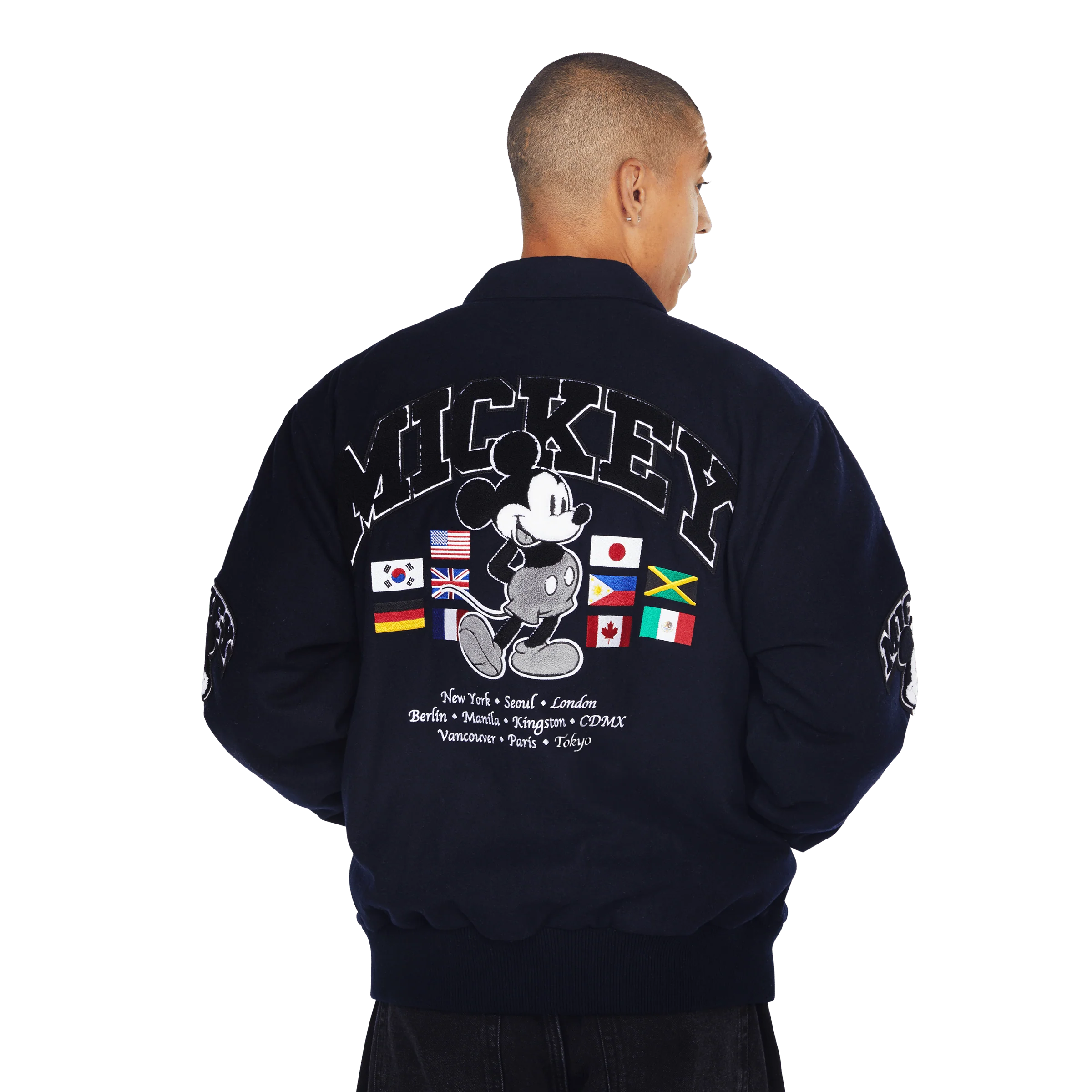 Disney | HUF Mickey Worldwide Tour Varsity Jacket - Image 11
