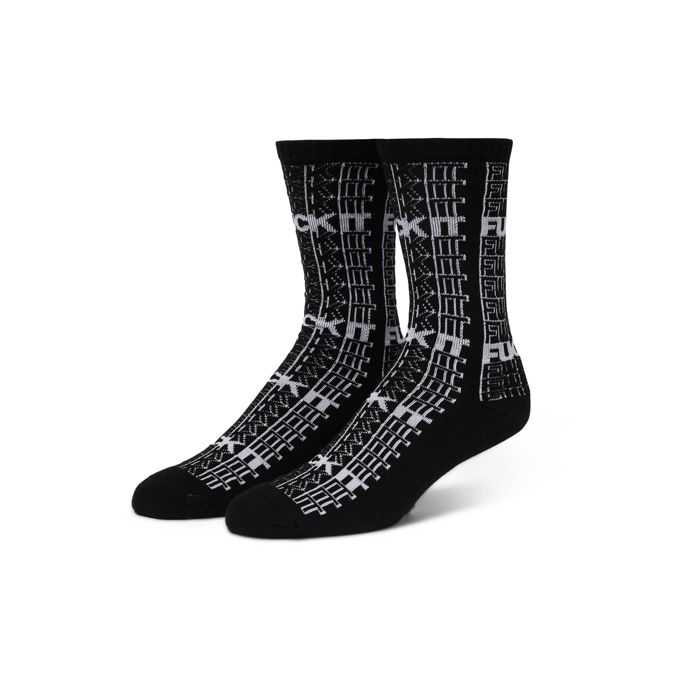 Fuck It Repeat Crew Sock