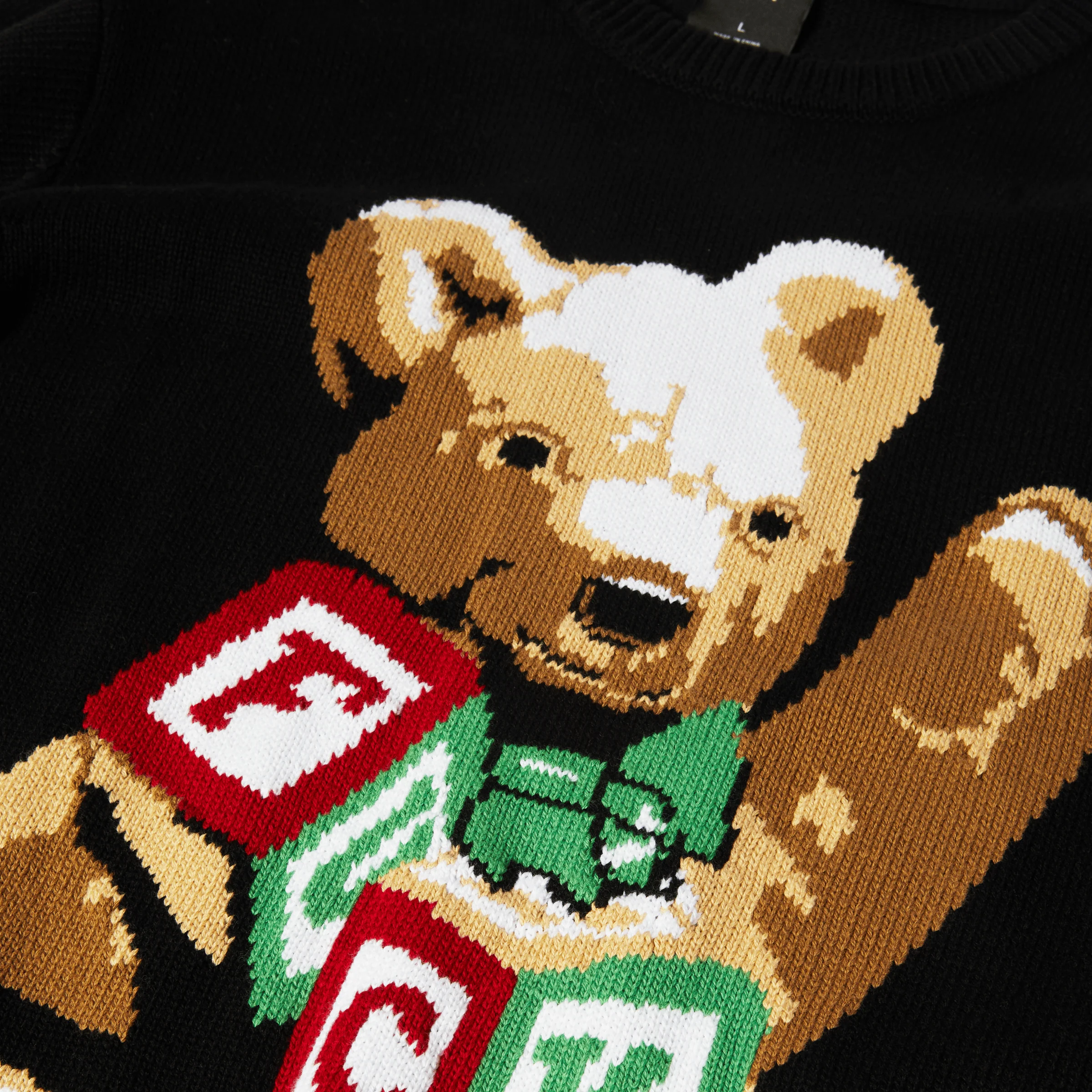 Gift Bear Intarsia Sweater - Image 3