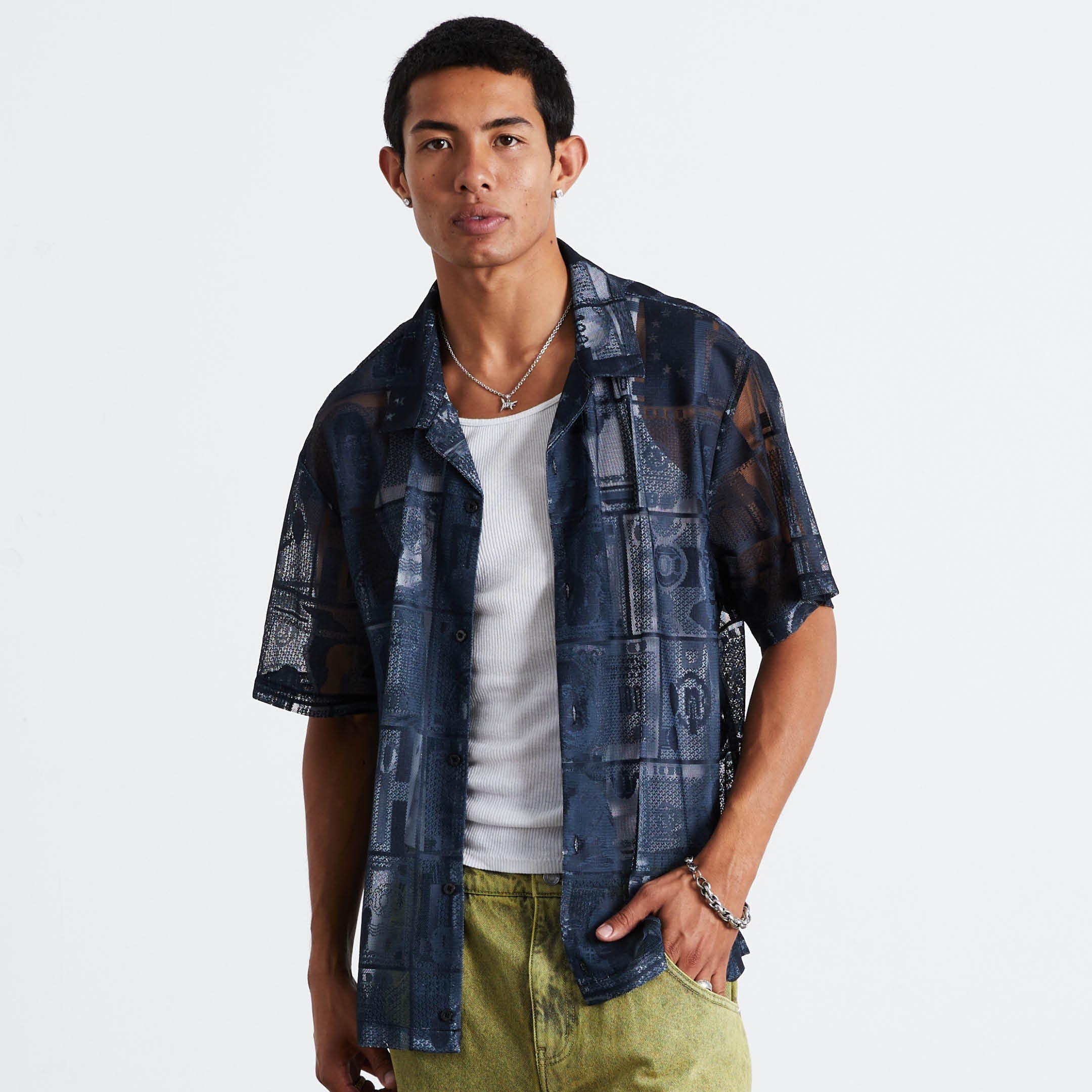 Global Currency Lace Shirt - Image 6