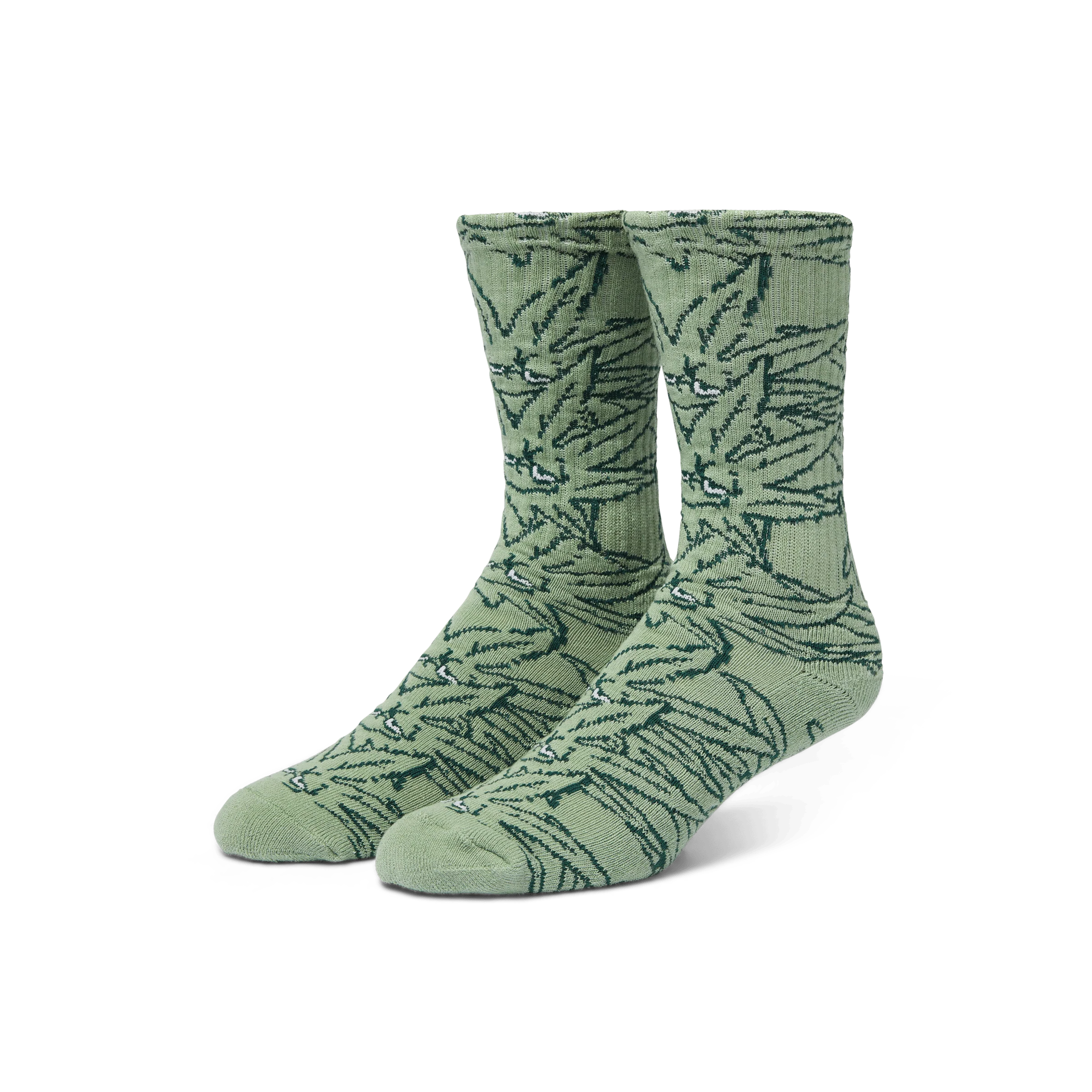 Green Buddy Pattern Sock