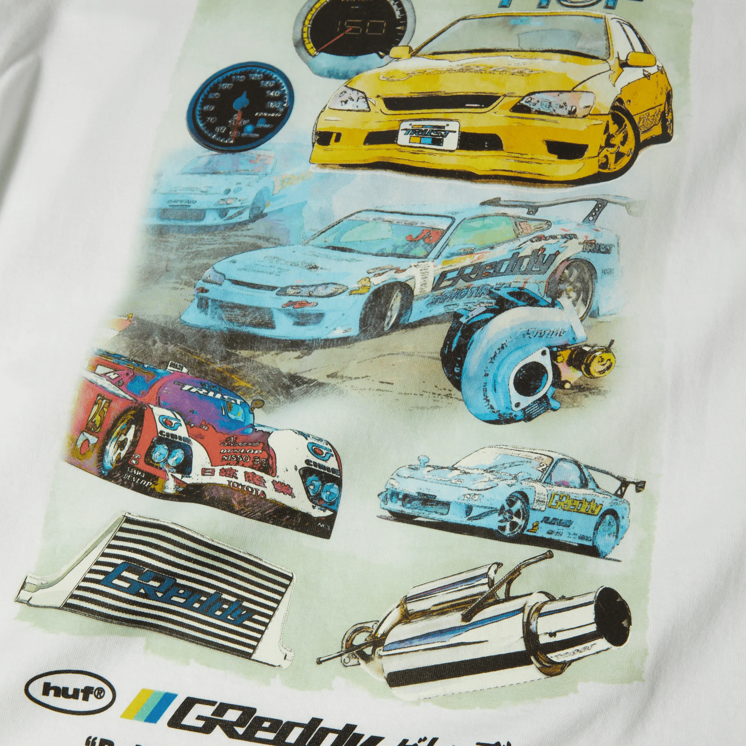 Huf x Greddy Parts T-Shirt - Image 4