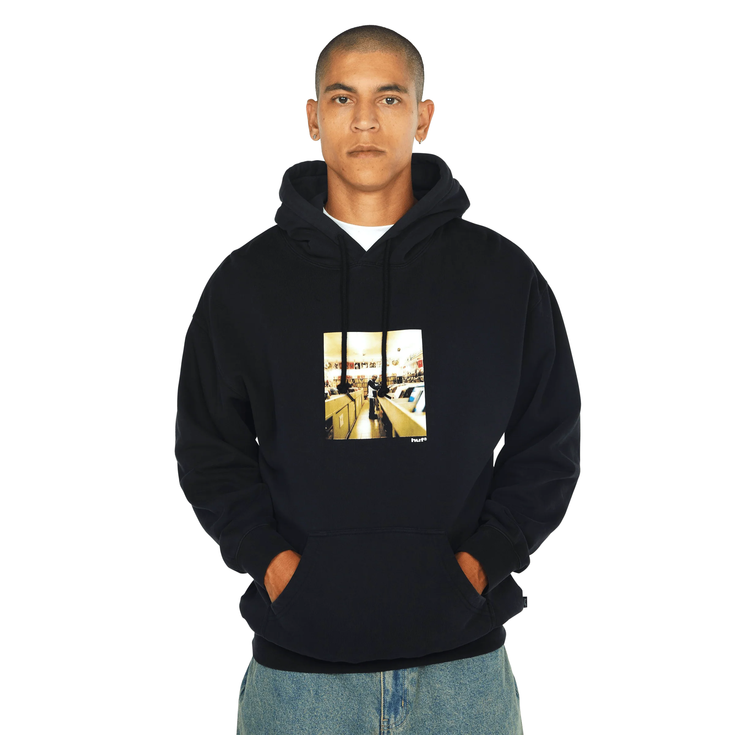 HUF x J Dilla Diggin Po Washed Hoodie - Image 6