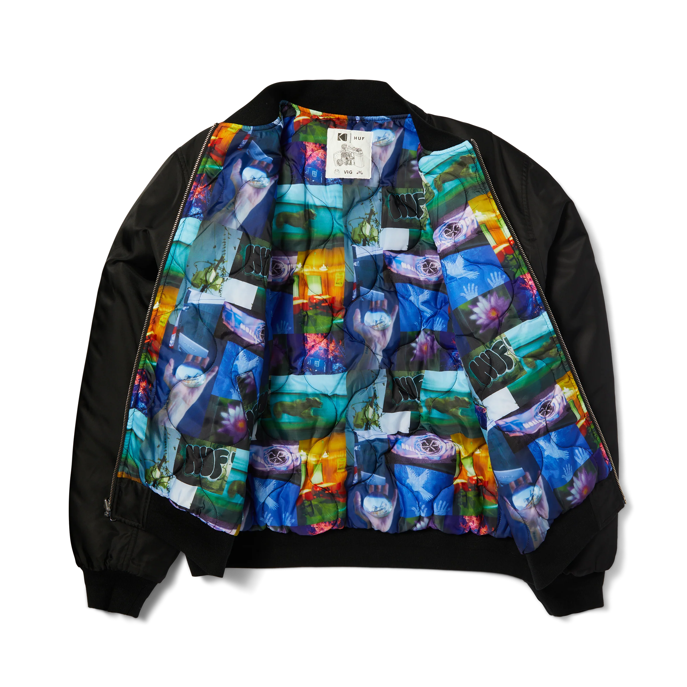 HUF x Kodak Collage Bomber Jacket - Image 2