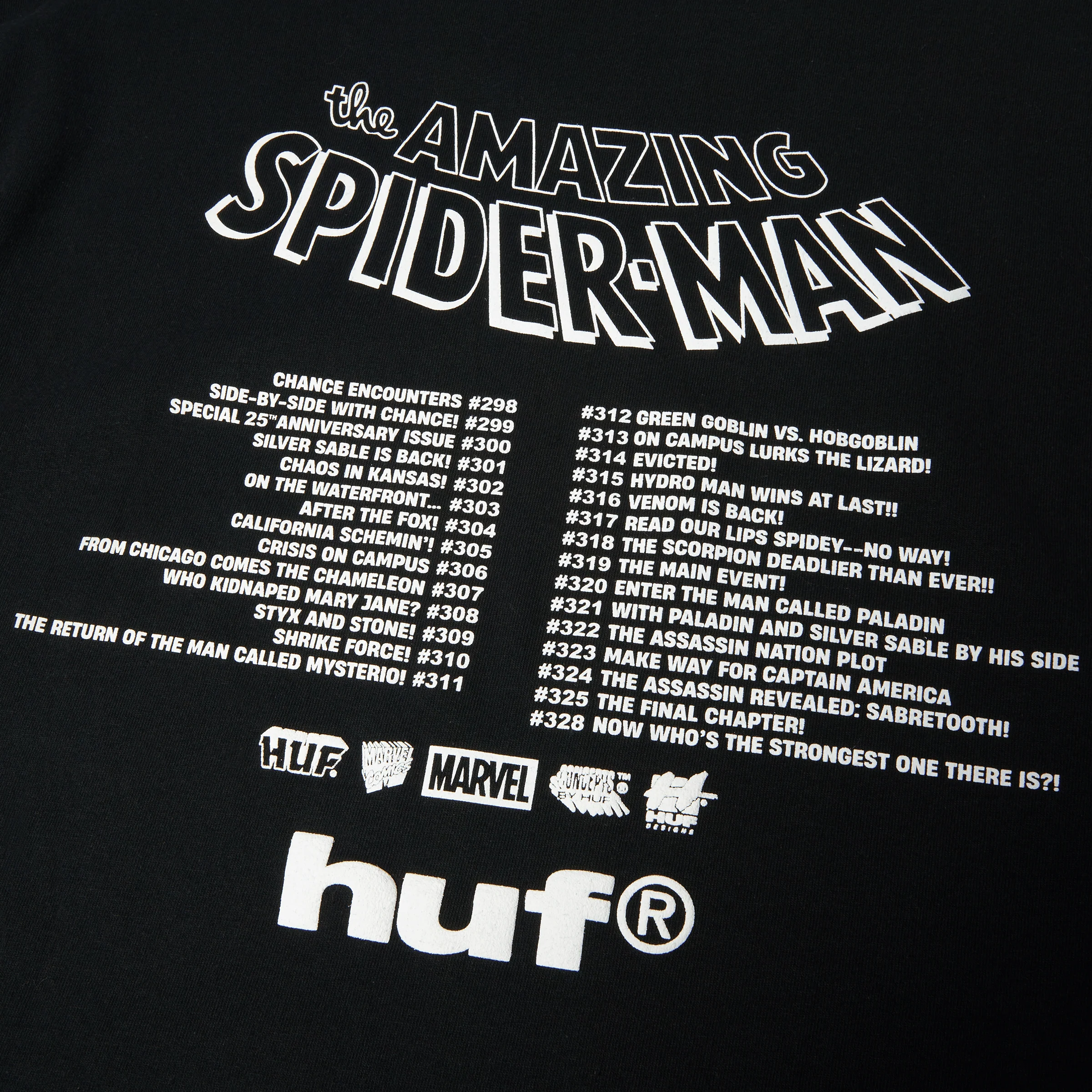 HUF x Marvel Spider-Man Three Hundred T-Shirt - Image 4
