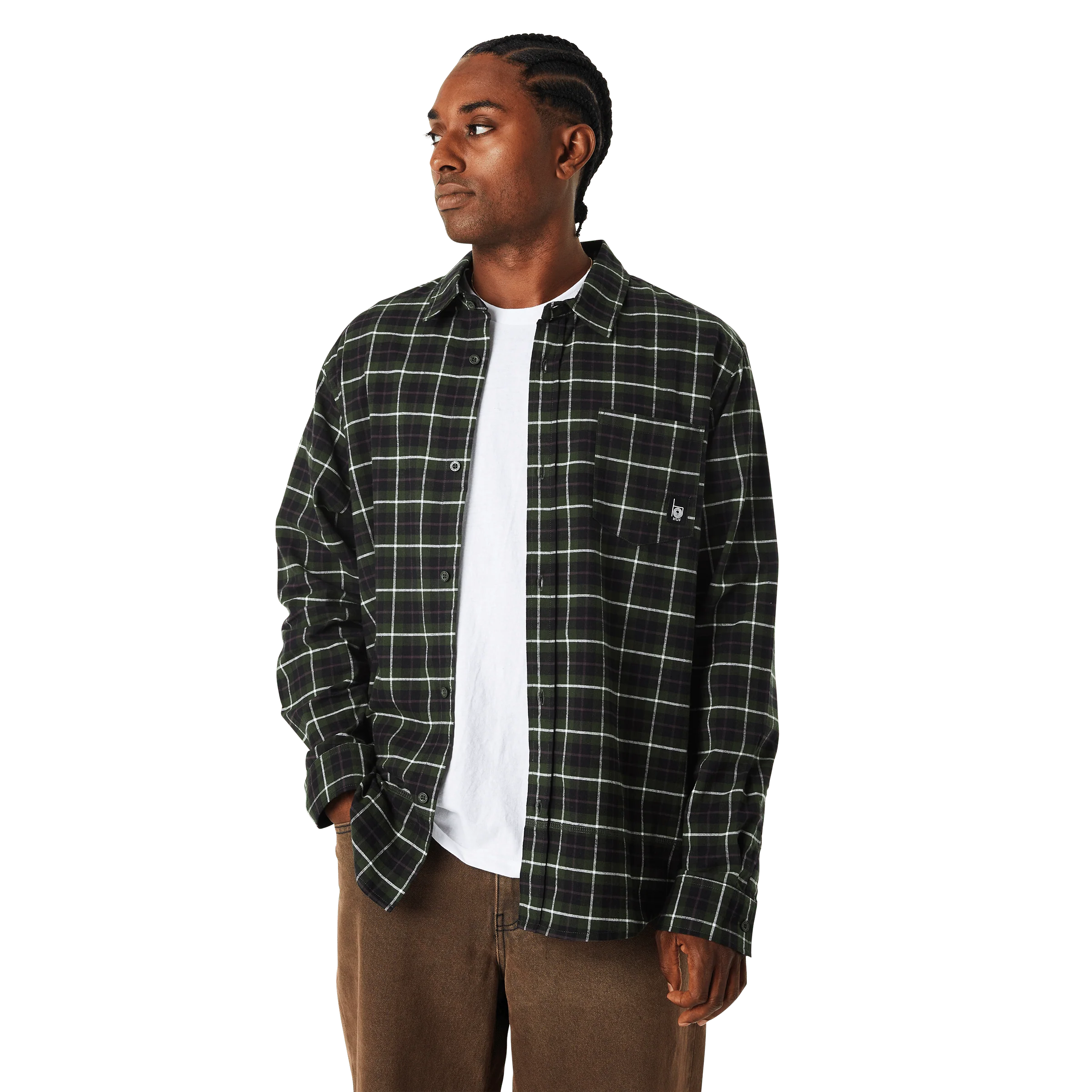 Modal Long Sleeve T-Shirt Plaid Shirt - Image 5