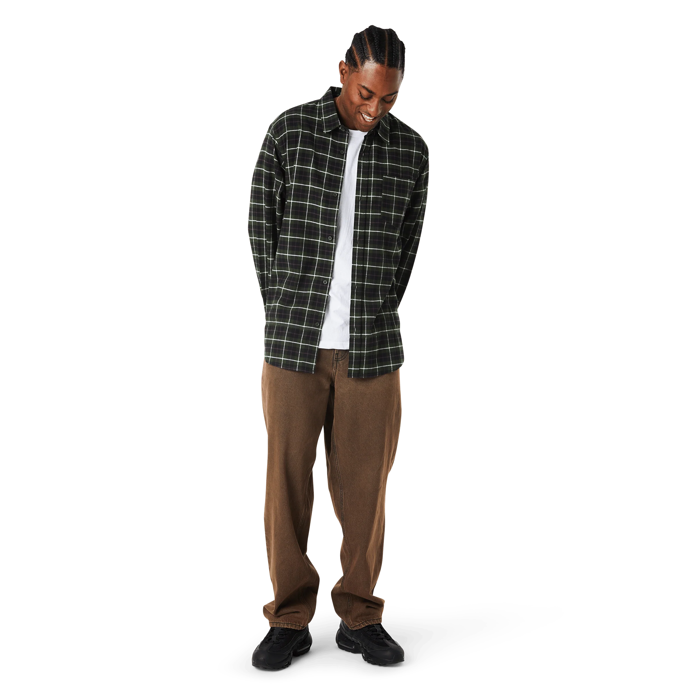 Modal Long Sleeve T-Shirt Plaid Shirt - Image 6