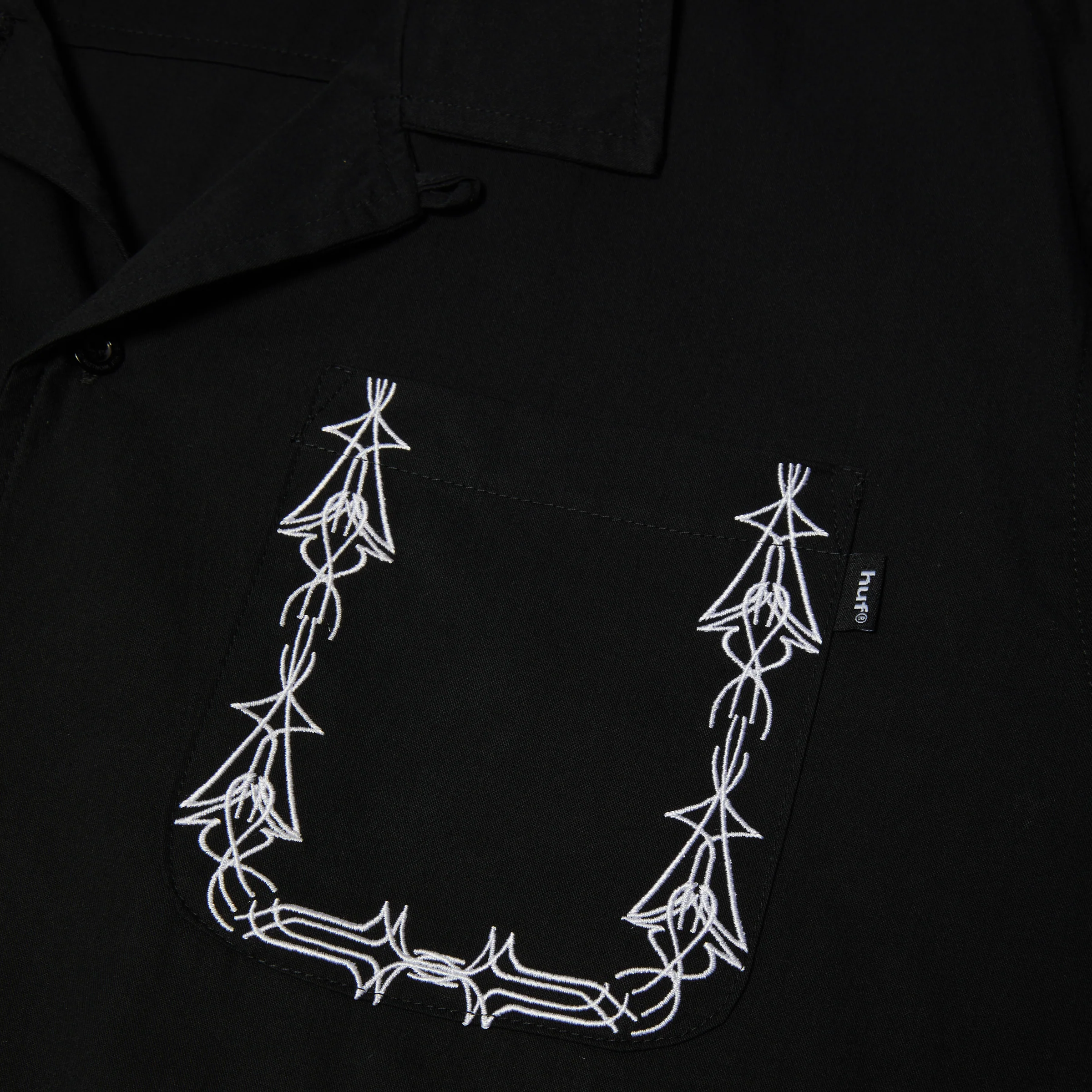 Pinstripe Embroidered Resort Shirt - Image 12