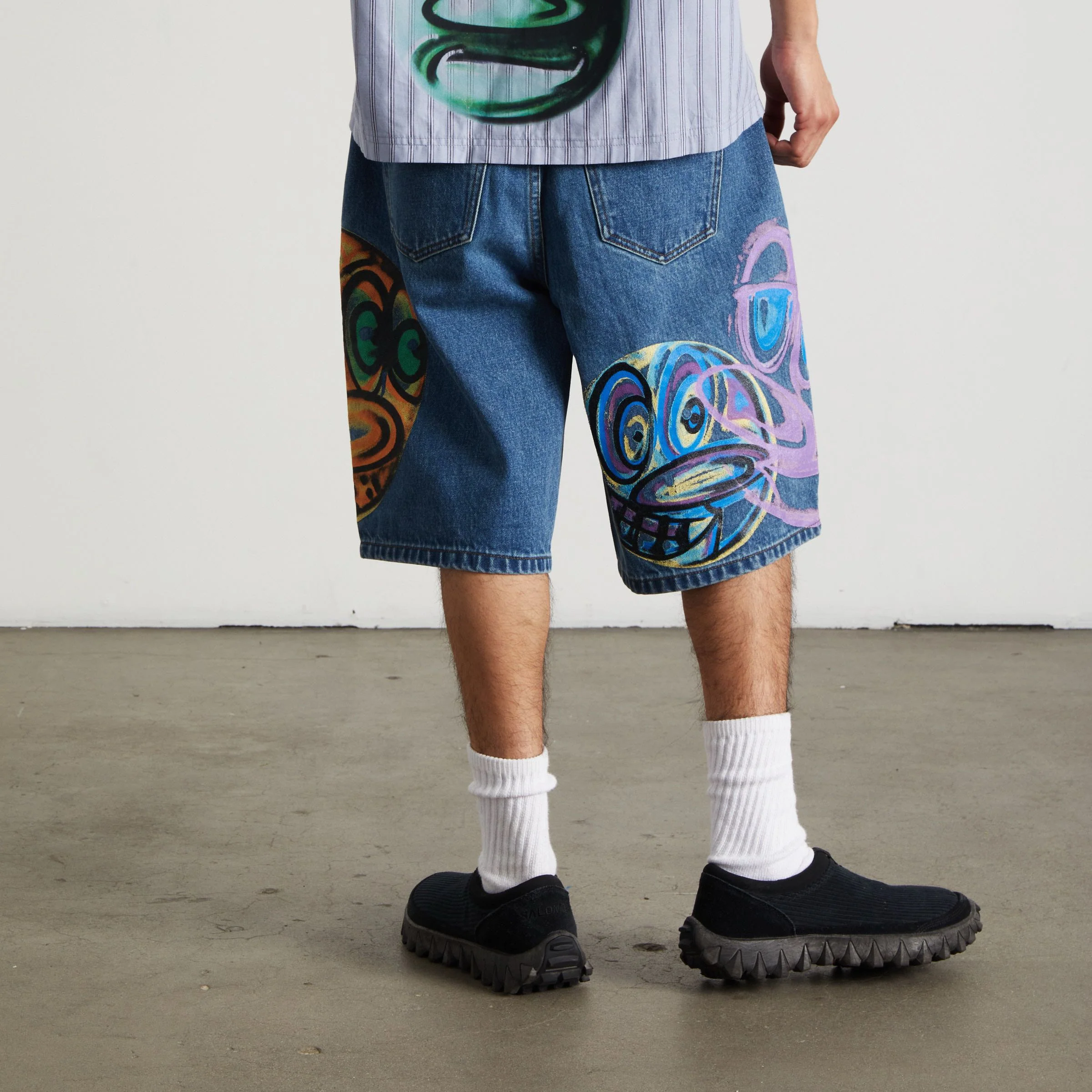 Kenny Scharf Spray Guys Denim Short - Image 11