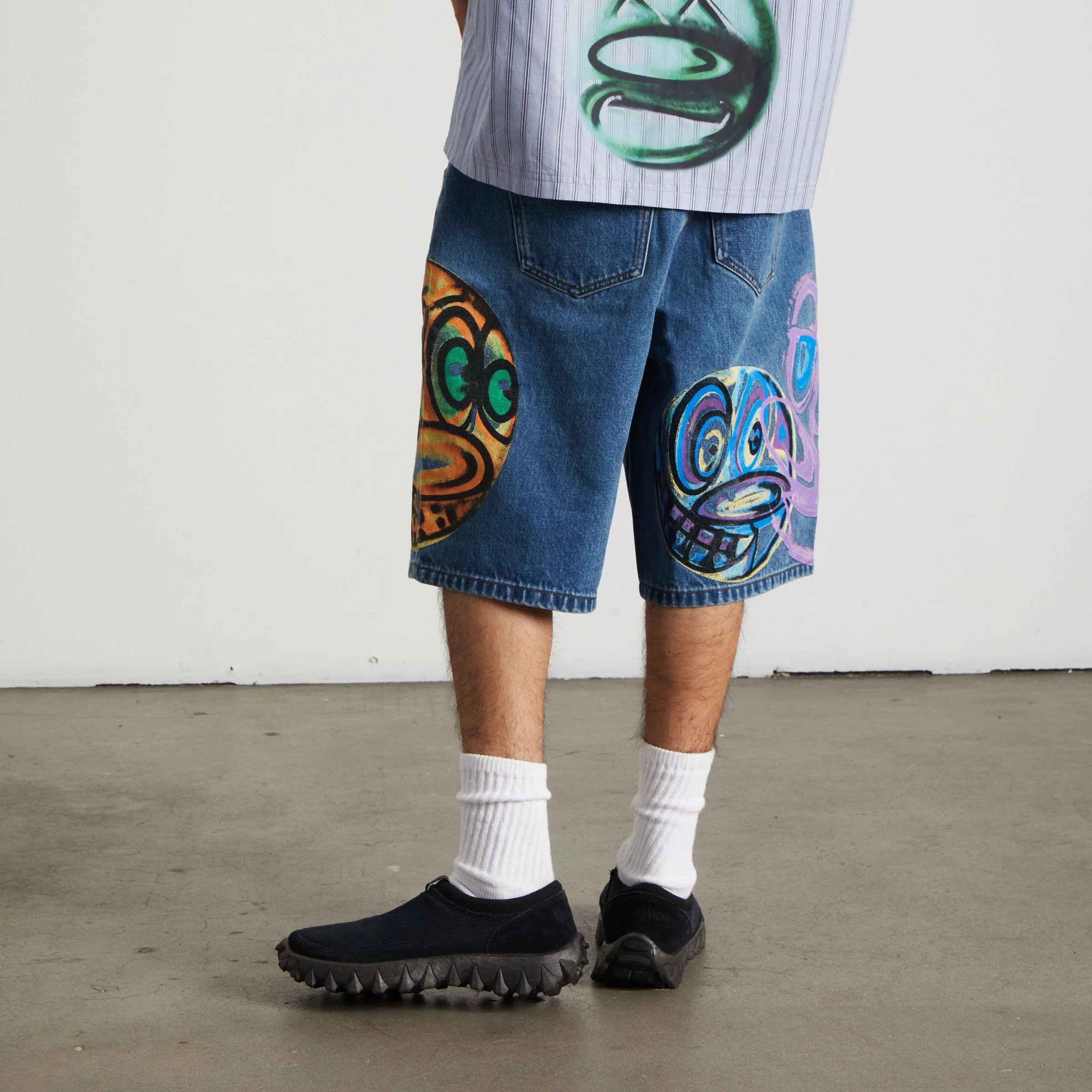 Kenny Scharf Spray Guys Denim Short - Image 12