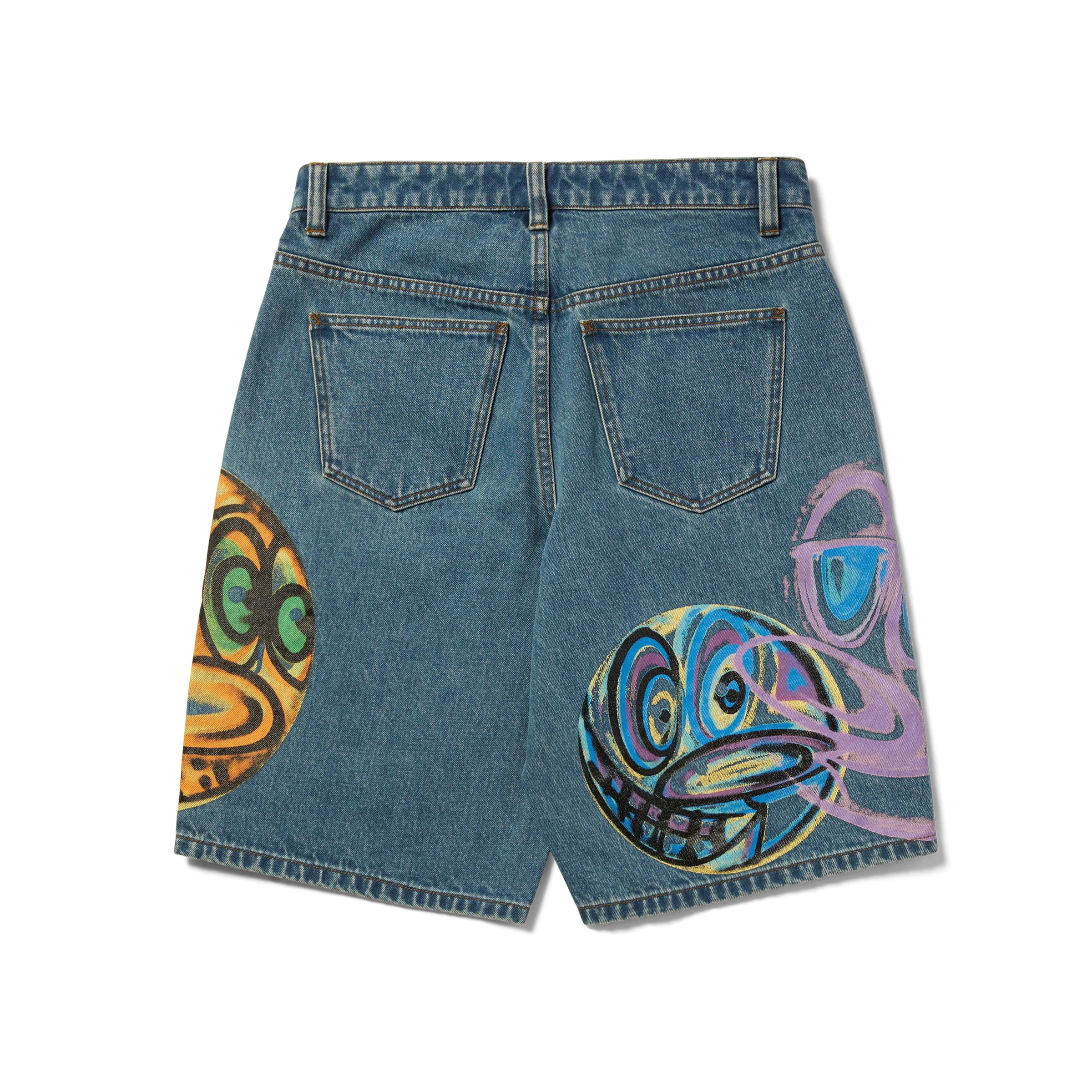 Kenny Scharf Spray Guys Denim Short - Image 4