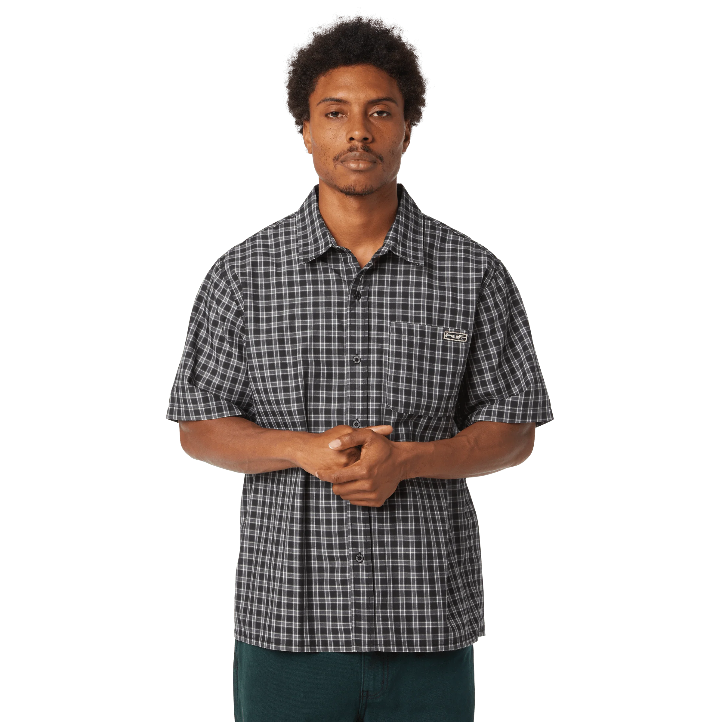 Stretch Micro Plaid Shirt - Image 4