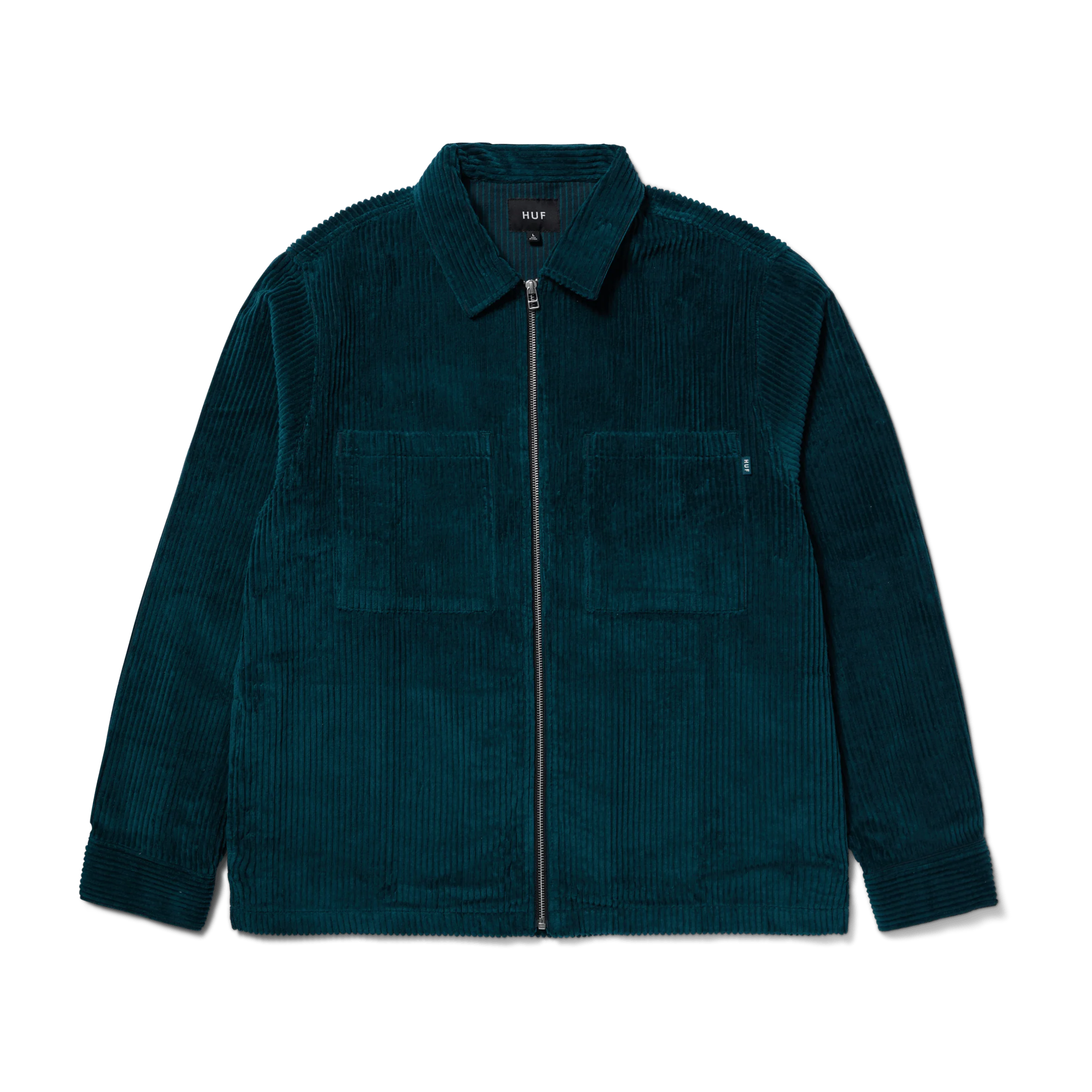Two Tone Corduroy Zip Shacket - Image 8